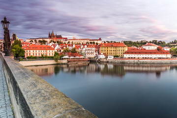 Fototapeta premium Morning view of Charles Bridge