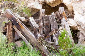Collapsed Mine, Organ Mountains, New Mexico, United States, Hiking Trial