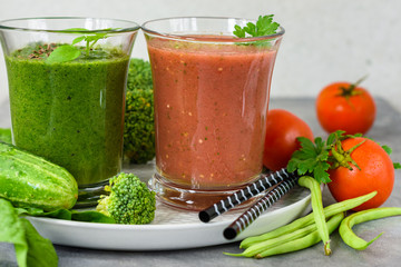 Vegetable smoothie.
