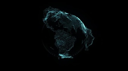 Holographic Earth Globe user interface head up display HUD 4k