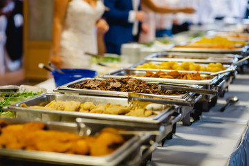 Fototapeta na wymiar catering wedding buffet for events