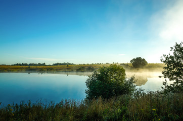 Morning at the lake, Vladimir region, Russia