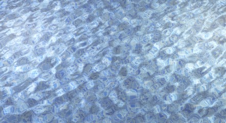 3d rendering Surface of blue swimming pool, Background of water in swimming pool.