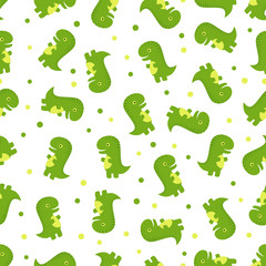 Fototapeta na wymiar seamless dinosaur pattern