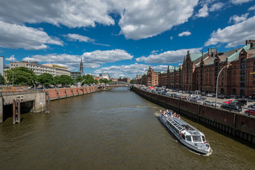 Obraz premium Warehouse district of Hamburg (Speicherstadt), Germany. 