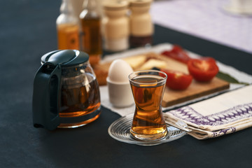 breakfast turkish morning restaurant, hotel room