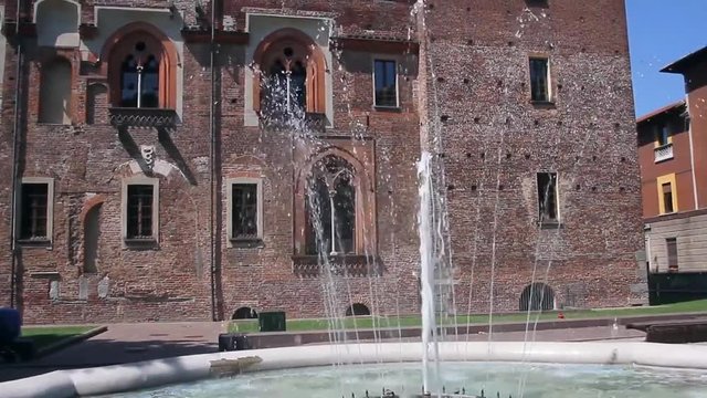 Abbiategrasso, Castello Visconteo in Lombardia Italia