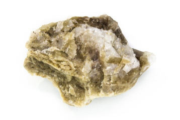 Raw nature hackmanit on a white background