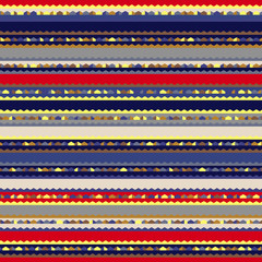 bright vector seamless pattern in mexican style