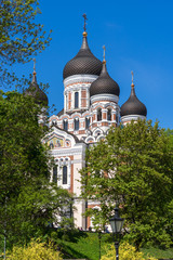 Fototapeta na wymiar Alexander Nevsky Cathedral , Tallinn, Estonia