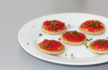 Russian Red Caviar Fine Dining Fresh Cuisine