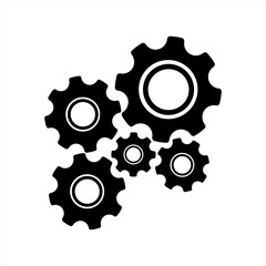 gears setting illustration