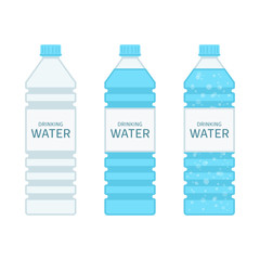 Bottle drinking water set.