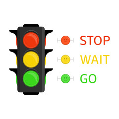 Vector traffic lights.