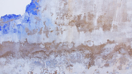 white and blue messy wall background texture