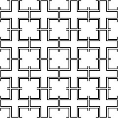 Vector seamless texture. Modern geometric background. Lattices with squares.