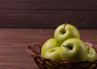 Freshly harvested apples
