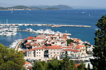 Naklejka na ściany i meble A city on the Adriatic sea