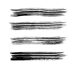 Brush stroke set. Texture.