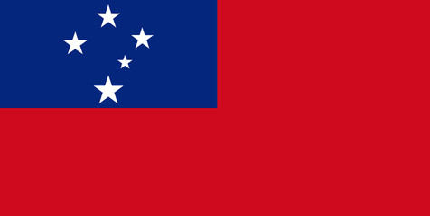 Flag of Samoa - obrazy, fototapety, plakaty