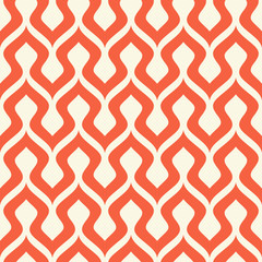Seamless wavy vector pattern. Modern geometric texture.