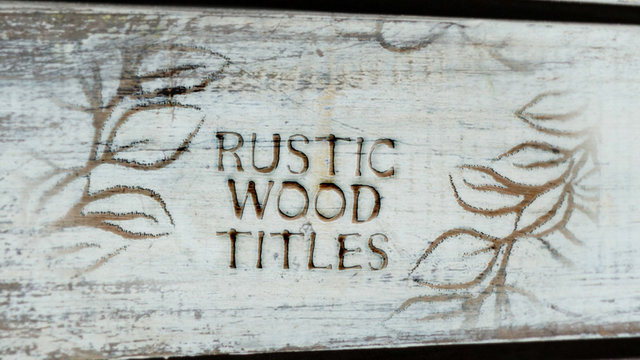 Rustic Wood Titles