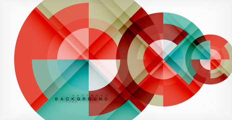 Fototapeta premium Vector circle abstract background