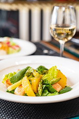 set in the restaurant