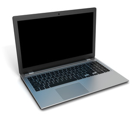laptop computer single 3d illustration
