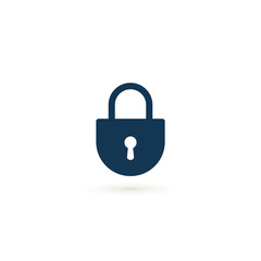 Padlock or Lock icon, Vector isolated simple symbol