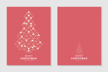 Naklejka na ściany i meble Merry Christmas greeting cards and invitations isolated on background.