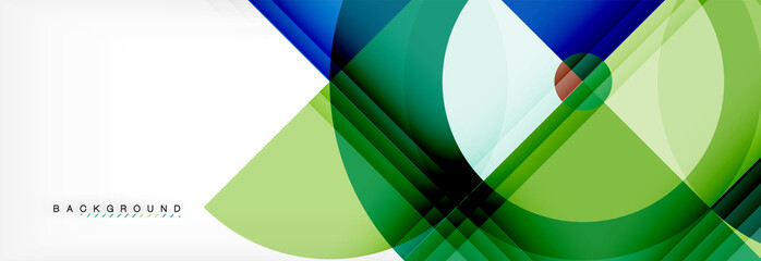 Vector circular geometric abstract background