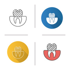 Dental crown icon