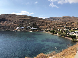 Megalo Livadi bay in Serifos island, Greece.