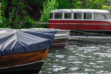 boat on the lake