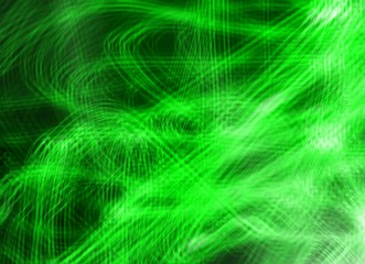 Bright green glare glaring curves lines abstract design background