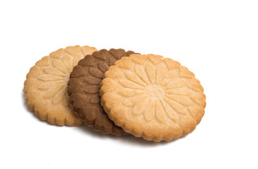 butter cookies isolated