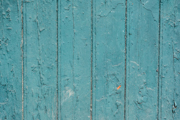 Holzbalken grün blau lackiert vintage