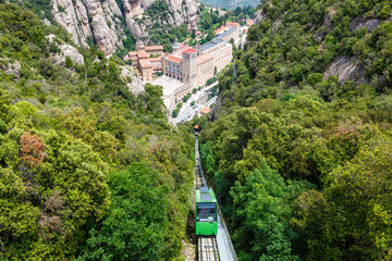 Montserrat Kloster Barcelona Spanien Katalonien Reise Seilbahn Aussicht