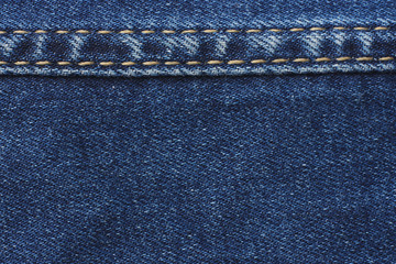 Blue jeans background. jeans texture. close up