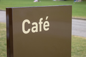 Large Cafe Sign