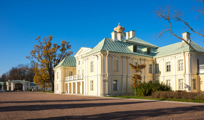Fototapeta na wymiar The Grand Menshikov Palace in Oranienbaum