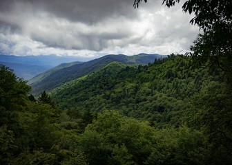 Naklejka premium Smoky Mountains Landscape