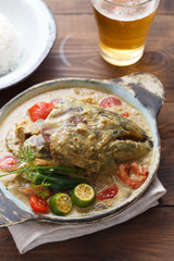 Curry fish head, Traditional singaporean cuisine