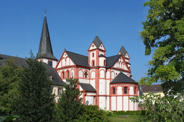Romanesque church in Merzig city, Germany
