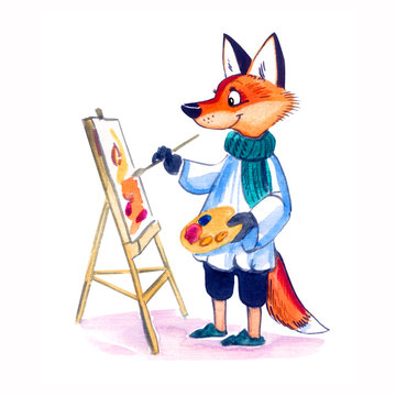 Fox artist character