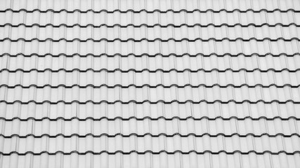 modern tile roof pattern - monochrome