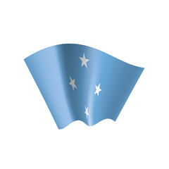 Federated States Micronesia flag, vector illustration on a white background