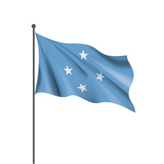 Federated States Micronesia flag, vector illustration on a white background © butenkow