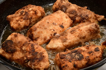 Cooked fried fish ready to eat